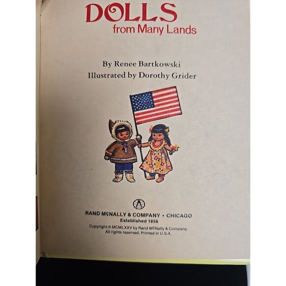 Vintage Dolls from Many Lands by Renee Bartkowski Junior Elf Hardcover Book 8187 - Picture 5 of 9